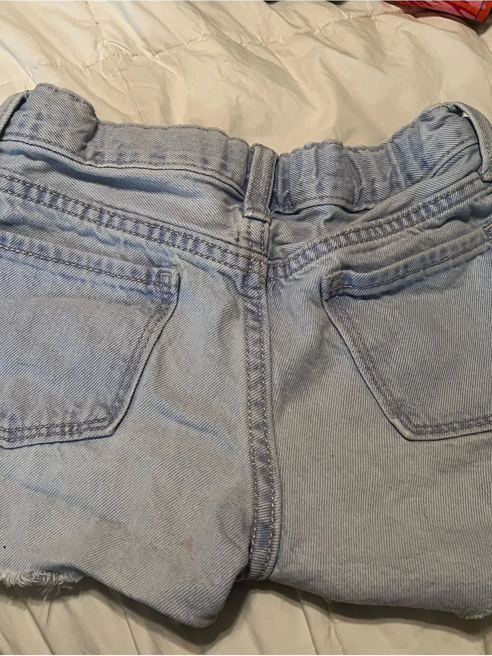 Old Navy Light Blue Denim Shorts with Button Waist